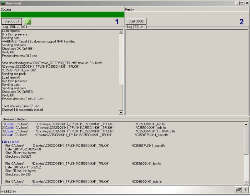 Samsung C3530- poprawny update firmware poprzez FlashTool E2
