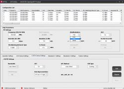 User interface of RFPDK software for CMT2300A device with configuration settings.
