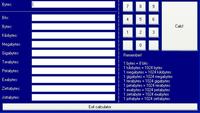 VB 2008- przelicznik bajty > bity, kilobajty, megabajty, gigabajty, terabajty