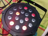 Przepalające się diody koloru czerwonego w reflektorze 18x3W Led Par Przepalające się diody koloru czerwonego w reflektorze 18x3W Led Par