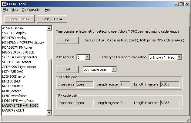 Screenshot of CH341 Tool Application Screenshot of the CH341 tool application with user interface.