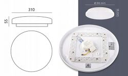[WB3L/BK7231T] Plafon CCT 18W WiFi Kobi Smart LED Moon Tuya