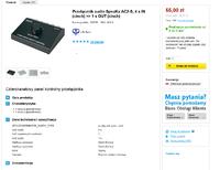 Przełącznik audio do podłączenia kilku konsol i PC'ta pod głośniki 2.1