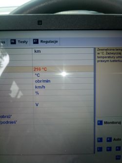 Doblo 1.4 Malibu - Odczyt temperatury zewnętrznej.