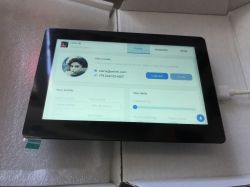 Waveshare ESP32-S3-Touch-LCD-5 – LVGL Demo Interface Waveshare ESP32-S3-Touch-LCD-5 displaying an LVGL user profile demo interface.