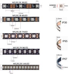 Jak zrobić zegar na 132 diody LED (60 sekund, 60 minut, 12 godzin)?