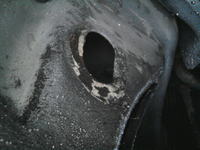 Fiat Stilo podłoga, otwory w profilach i zaślepki.