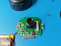 A9 Mini Camera PCB PCB of A9 mini camera with various electronic components.
