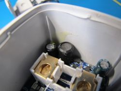 Interior of Farylink Smart Plug Interior of a smart plug showing electronic components.