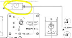 Wysoki bas w amplitunerze Unitra ZRK AT-9010 z subwooferem Creative Inspire P380