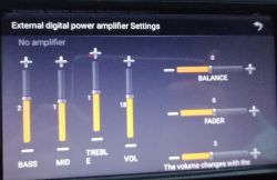 Chinese 2din android radio - How to enable amplifier settings?