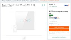 Purchase Offer for Avatto TS02-EU-W3 WiFi Light Switch Official purchase offer of the Avatto TS02-EU-W3 WiFi Touch Light Switch on the Avans online store.