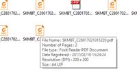 Konica Minolta bizhub C280 - Scanning multiple sheets to different PDF files