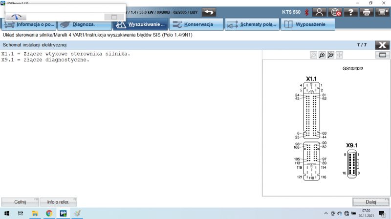 Opis pinów vw polo 9n 2003r. silnik BBY oraz fox 2006r. silnik BMD