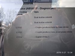 Jak zlokalizować przyczynę błędu C1132 w Nissan X Trail 2.2 dci 2005?
