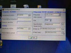Brak połączenia TCP/IP DLOADX do ETHM1 na Versa 15 - Komunikat: Brak nazwy/adresy serwera