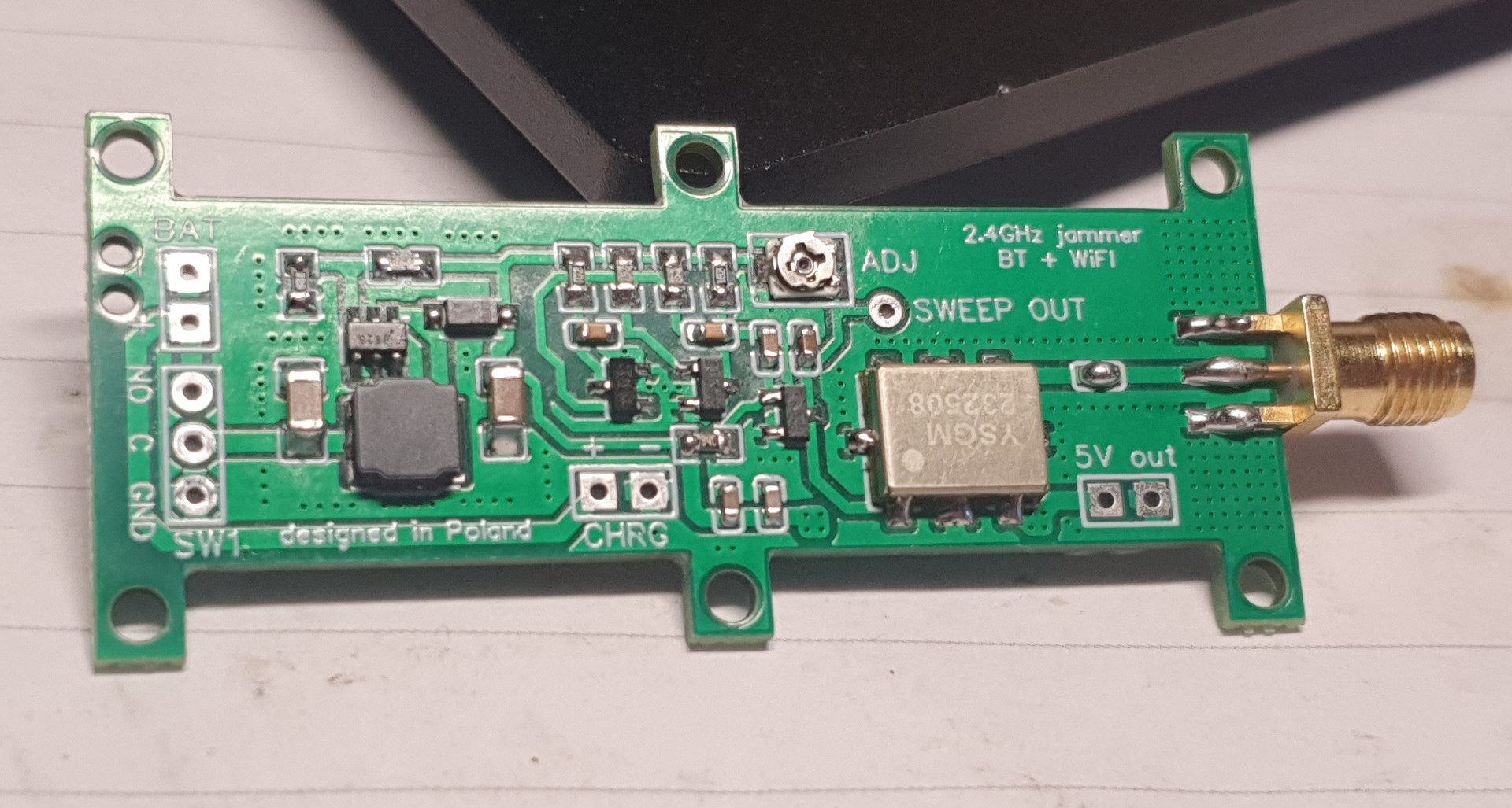 DIY bluetooth jammer, bluetooth jammer final project