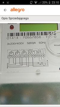 Connection of a three-phase meter.
