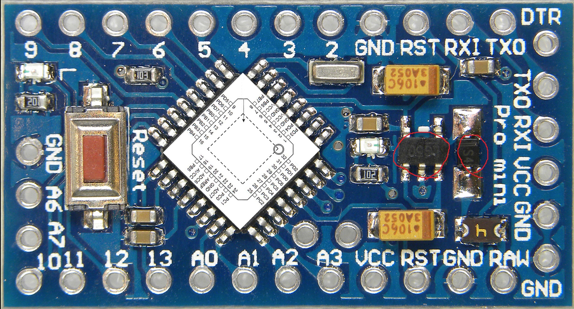 Arduino pro mini схема