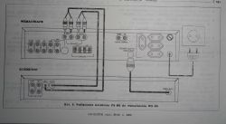 Schemat podłączenia korektora FS 502 do wzmacniacza WS 502.