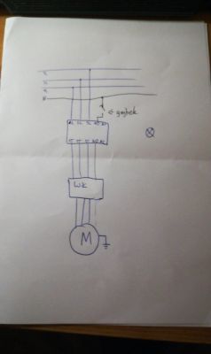 Connecting Three-Phase Motor to Chainsaw with 16A Schneider Contactor, Mushroom Switch & 4 Core Connecting Three-Phase Motor to Chainsaw with 16A Schneider Contactor, Mushroom Switch & 4 Core