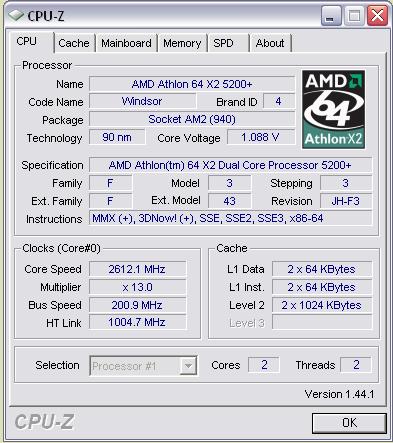 AMD Athlon X2 5200 - Komputer działa wolniej po wymianie z Sempron 3000