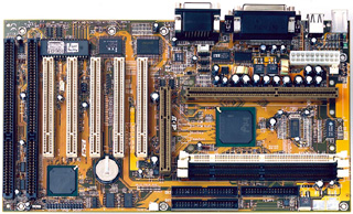 Jakaś płyta główna BXe 98ATX na AMIBIOS pod Pentium III