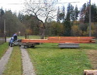 DIY: Jak przewieźć 13 m3 drzewa na budowę za pomocą traktora?