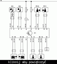 Czujnik uderzeniowy poduszek Opel Astra