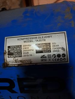 Kompresor przestał działać, buczy tylko jak by miał ciężko ruszyć
