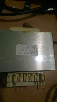 Transformator zasilajacy z kina domowego Yamaha SW-S80, ustalenie parametrów