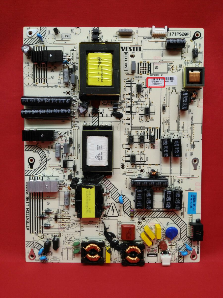 Platine alimentation ref 23095011 / 17IPS19-5P pour tv Philips