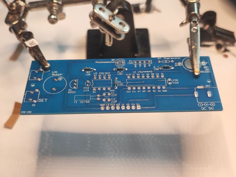 Self-assembly kit LED clock CAI-201 STC8G1K17 + DS1302 with housing