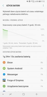 Samsung Galaxy Note8 - Komunikat "etykieta może być ograniczona"