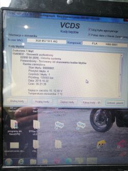 VW Passat B8 (2015) - Usterka Light Assist, lusterko 3G0857511AG, zamontowanie innego modelu