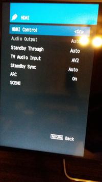 HDMI connection - SONY TV - YAMAHA RX-V481 receiver - no picture