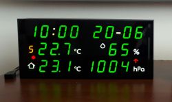 LED weather station with NTP clock and calendar LED weather station with NTP clock and calendar