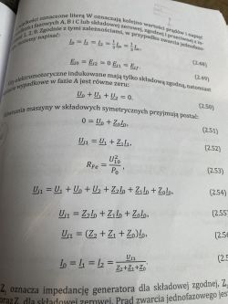 Składowe symetryczne i obciążenie niesymetryczne generatora synchronicznego