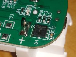 Close-up of a circuit board with a visible S8310 DABT3A integrated circuit.