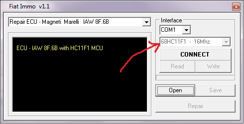 Alfa 145 MPI , IAW 8F.6B, HC11F1