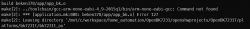 Screenshot of a compilation error in a Linux terminal.