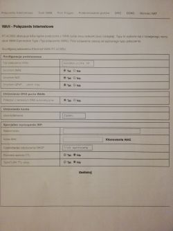Router Asus RT-AC68U _ jaka poprawna konfiguracja dla WAN?