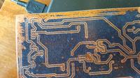 Termotransfer PCB - toner odchodzi Termotransfer PCB - toner odchodzi