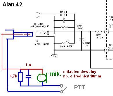 Alan 42 - standardowy zewnętrzny mikrofon