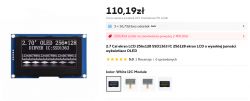 2.7-inch OLED display 256x128 with price and description.