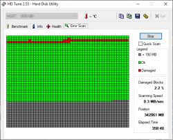 HGST Touro Mobile 500GB - jak naprawić bad sectory na USB?