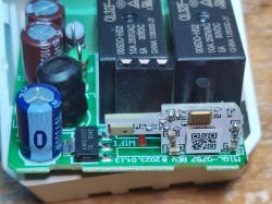 Interior of QS-WIFI-ECC02 Shutter Controller Interior of QS-WIFI-ECC02 shutter controller with WiFi module and PCB components