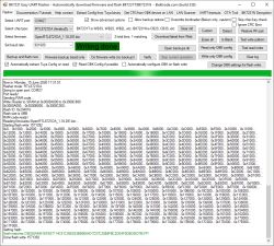 Screenshot of BK7231 Easy UART Flasher showing “Writing done” and a flashing log.