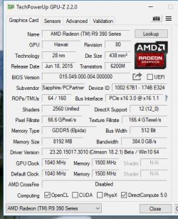 AMD Radeon R9 Nitro 390x 8gb - Odłączająca się karta graficzna AMD Radeon R9 Nitro 390x 8gb - Odłączająca się karta graficzna