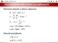 Stany nieustalone - wyznaczanie iL(0-) i uc(0-) w obwodzie RLC